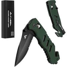Precision Tactical Folding Pocket Knife with Belt Clip