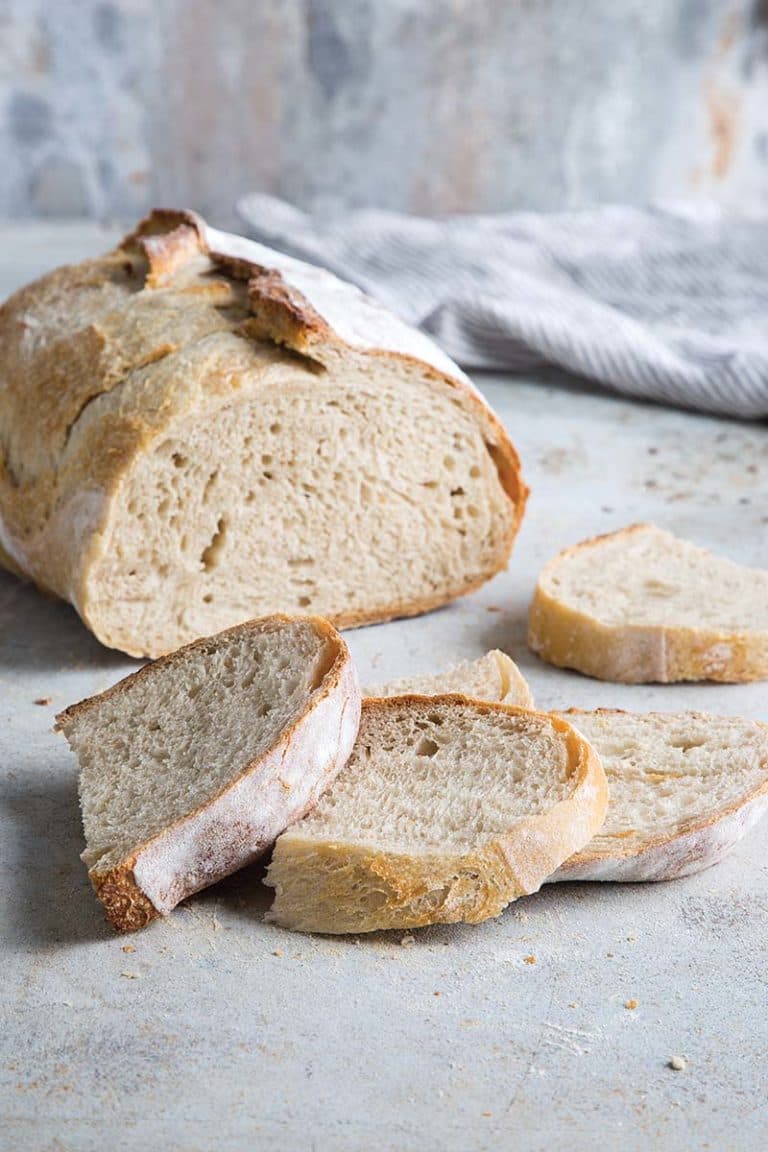 Artisan Wild Yeast Country White Sourdough Bread (1.5 lb Boule)
