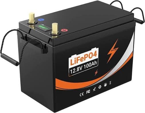 12V 100Ah LiFePO4 Lithium Deep Cycle Solar Battery with Built-in BMS